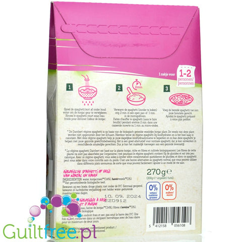 Damhert Regime Keto Diet Riz Konjac - organiczny makaron konjak shirataki, ziarenka ryżu