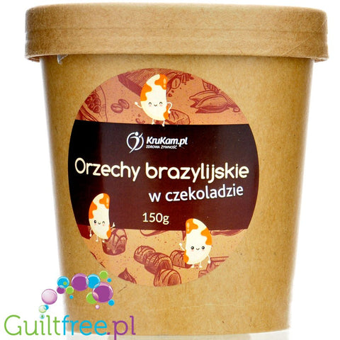 Krukam orzechy brazylijskie w czekoladzie 60% bez dodatku cukru słodzonej erytrolem