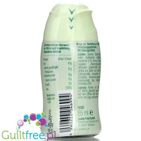 More Nutrition Zerup Waldmeister na 8L - skoncentrowany syrop do wody bez cukru i kalorii, Marzanka