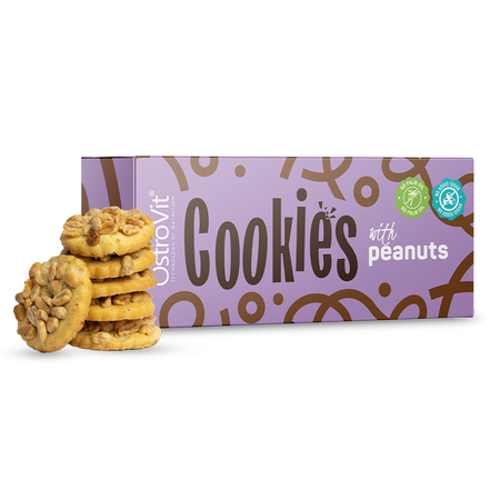 Ostrovit Peanut Cookies - ciastka z orzeszkami ziemnymi bez dodatku cukru