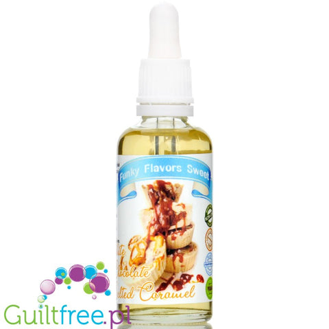 Funky Flavors Sweet White Chocolate & Salted Caramel - słodzony aromat bez cukru i kcal, Biała Czekolada & Słony Karmel