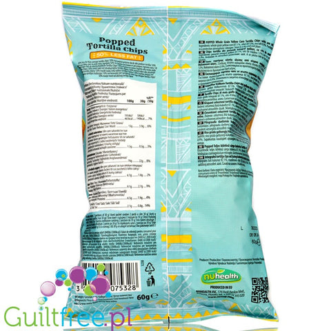 CornUp Popped Tortilla Chips Salt 60g