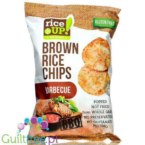 RiceUp thin Barbecue flavored whole-grain thin brown rice chips