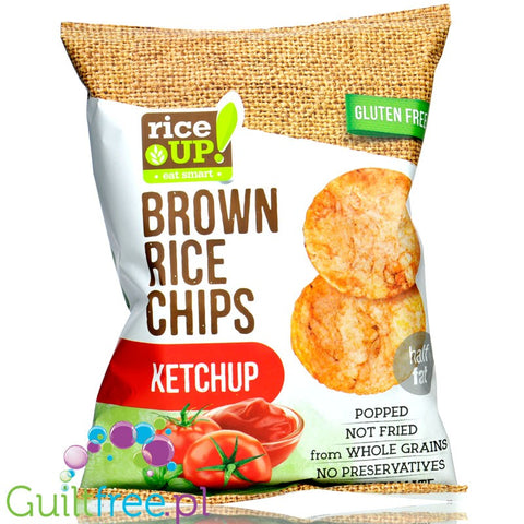 RiceUp thin Ketchup 25 g flavored whole-grain thin brown rice chips