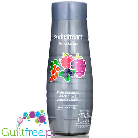 SodaStream No Sugar Red Berries 440ml / 9L - syrop / koncentrat do wody bez cukru i kalorii, Owoce Leśne