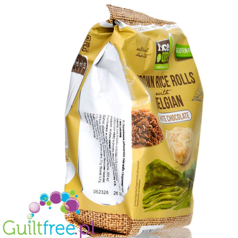 RiceUP Zero Brown Rice Rolls White Chocolate 50g