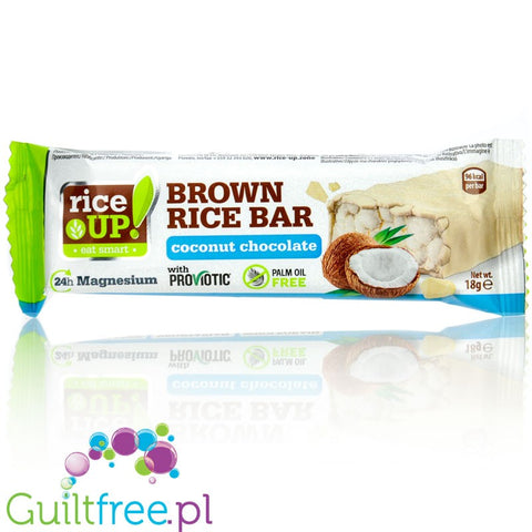RiceUP Zero Brown Rice Bar Coconut & White Chocolate 96kcal