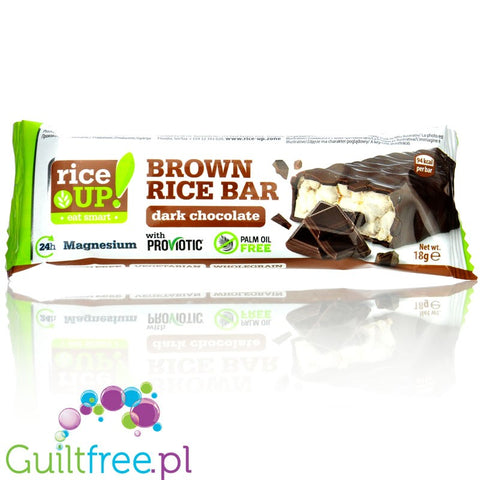 RiceUP Zero Brown Rice Bar Dark Chocolate 94kcal