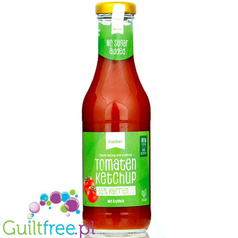 Xucker Light Ketchup mit Erythrit 46kcal - keczup bez cukru słodzony erytrolem, 55% mniej kalorii