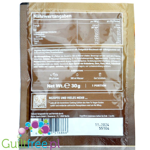 Rocka Nutrition NO WHEY Vegan Protein Churros 30g sachet