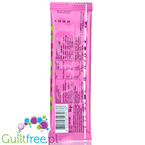 Bob Snail Stripe Apple Raspberry - Przekąska jabłkowa z maliną z owoców bez dodatku cukru