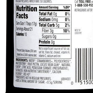Smucker's Sugar Free Strawberry Preserves Sweetened with Splenda