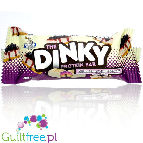 Moose Dinky Protein Bar Blueberry Cheesecake - batonik proteinowy 125kcal & 11g białka o smaku Sernika Jagodowego