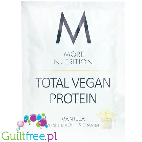 More Nutrition Total Vegan Protein Vanilia 25g - wegańska odżywka o smaku waniliowym