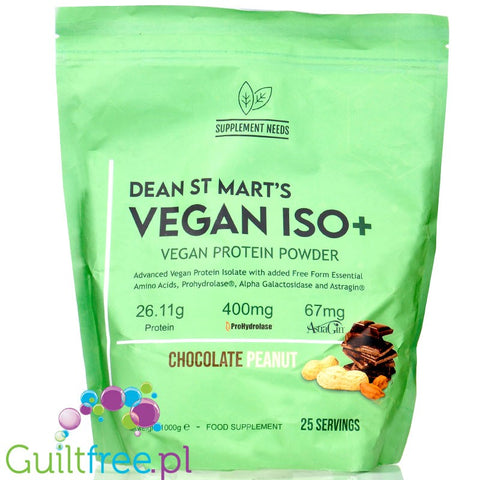 Supplement Needs Vegan ISO+ Chocolate Peanut 1 kg