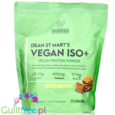 Supplement Needs Vegan ISO+ Golden Wheaties 1 kg