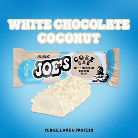 Weider Joe's Core Bar White Chocolate Coconut - baton proteinowy 176 kcal, Biała Czekolada & Kokos