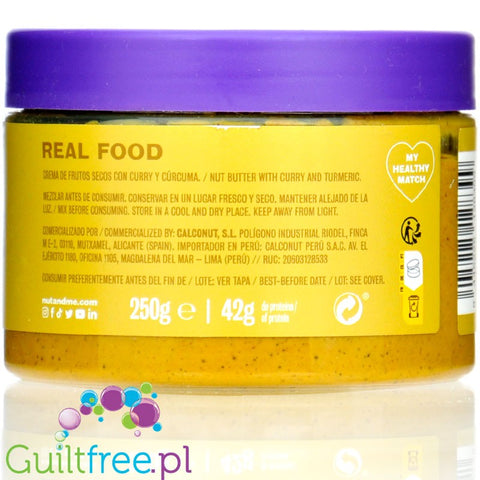 Nut & Me Golden Milk Butter - cashew & almond savory spread
