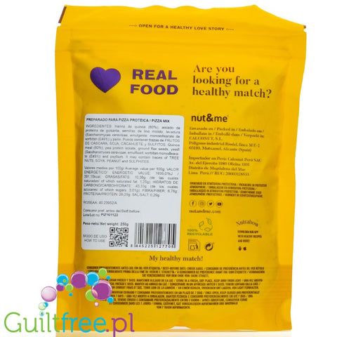 Nut & Me Real Food Pizza Mix - Flatbread & Pizza Keto Bread Mix