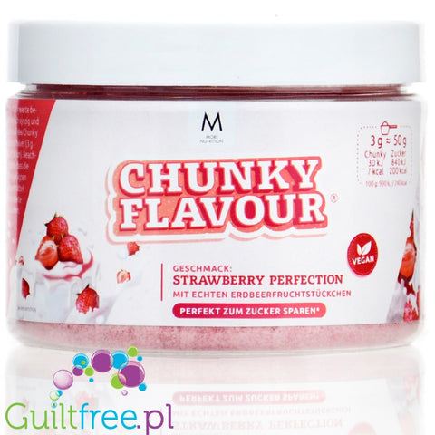 More Nutrition Chunky Flavor Strawberry Perfection 150g - wegański aromat w proszku, smak Truskawkowy