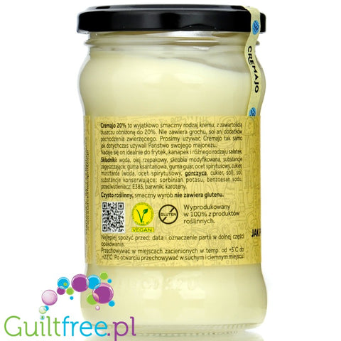 Starck's Cremajo - niskokaloryczny wegański majonez niskotłuszczowy bez jajek, tylko 20%  tłuszczu