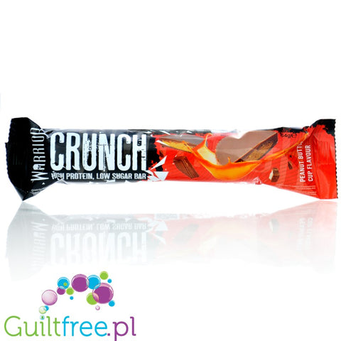 Warrior Crunch Peanut Butter Cup - baton 20g białka, Miseczka Czekoladowa z Masłem Orzechowym