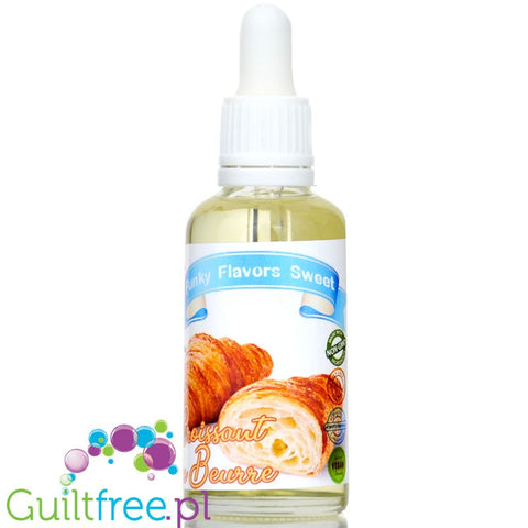 Funky Flavors Sweet Croissant au Beurre - słodzący aromat rogalika francuskiego bez cukru, tłuszczu i kalorii
