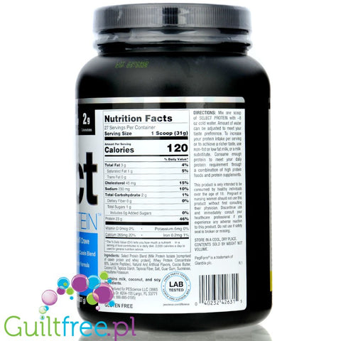 PEScience Select Protein White Chocolate Macadamia 837g