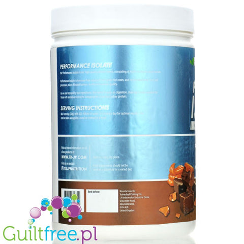 TBJP Tri-Protein Blend Performance Isolate Caramel Fudge - izolat białka, smak Karmelowej Krówki