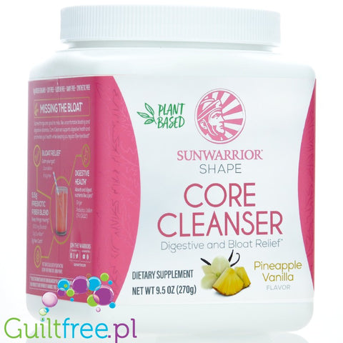 Sunwarrior Shape Core Cleanser Pineapple Vanilla, Digestive & Bloat Relief