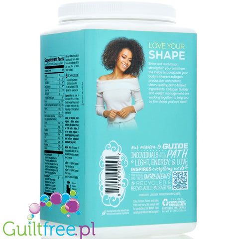 Sunwarrior Shape Slim Collagen Boost Beauty & Slimming Formula, Vanilla - wegańskie białko z formułą budującą kolagen