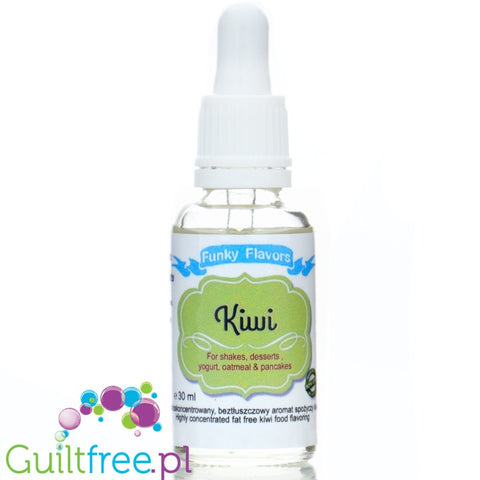 Funky Flavors Basic Kiwi 30ml - kropelki aromatyczne do żywności, bez cukru i słodzików