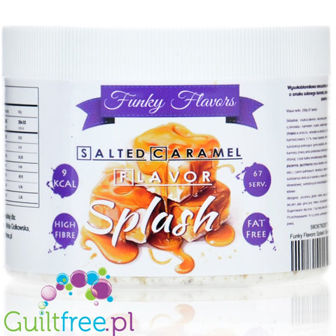Funky Flavors Splash Salted Caramel 9kcal - skoncentrowany aromat słodzący w proszku solonego karmelu