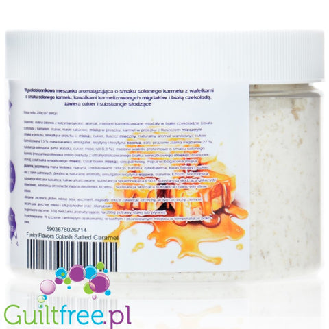 Funky Flavors Splash Salted Caramel 9kcal - skoncentrowany aromat słodzący w proszku solonego karmelu