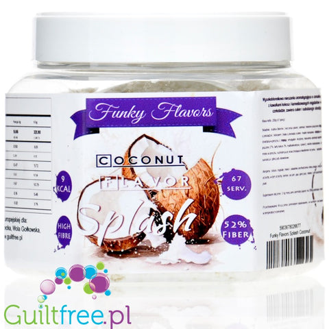 Funky Flavors Splash Coconut Almond 200g - kokosowy aromat słodzący w proszku z kokosem, migdałami i białą czekoladą