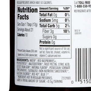 Smucker's Sugar Free Red Raspberry Preserves Sweetened with Splenda