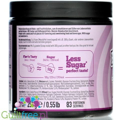 ESN Flav'N'Tasty Wildberry Cheesecake 250g - wegański aromat w proszku, Sernik z Owocami Leśnymi