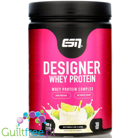 ESN Designer Whey Buttermilk Lime 0,9KG - WPI, WPH i WPC, odżywka o smaku Kremu Cytrynowego
