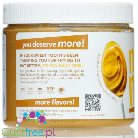 Nuts 'N More Wild Honey - Peanut butter with xylitol and WPI protein, wild honey flavor