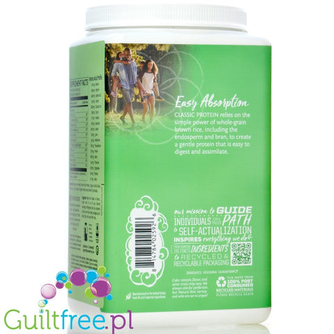 Sunwarrior Protein Classic Vanilla 0,75KG - organiczna wegańska odżywka białkowa ze stewią