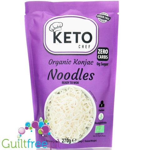 Keto Chef Organic Konjac  Noodles - odour fee, gluten free shirataki pasta 9kcal