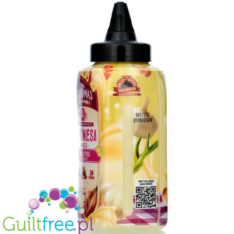 Grandma's Majonesa Sauce Alioli with Garlic - czosnkowy keto sos majonezowy bez cukru