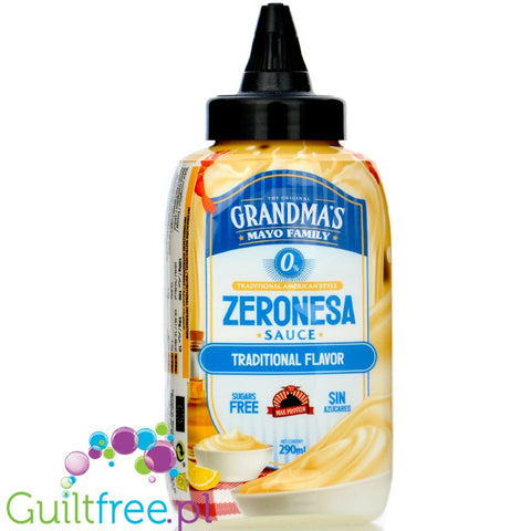 Max Protein Grandma's Mayo Zeronesa Traditional -  keto sos majonezowy bez cukru z erytrolem