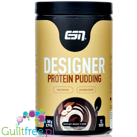 ESN Designer Protein Pudding Hazelnut Nougat - budyń białkowy, 16g białka w porcji 102kcal