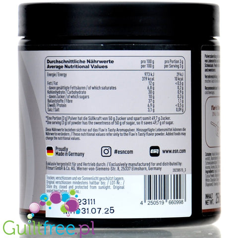 ESN Flav'N'Tasty Black & White Cookie Sandwich 250g