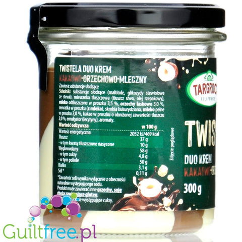 Targroch Twistela 300g - pasiasty krem kakaowo-orzechowo-mleczny bez dodatku cukru