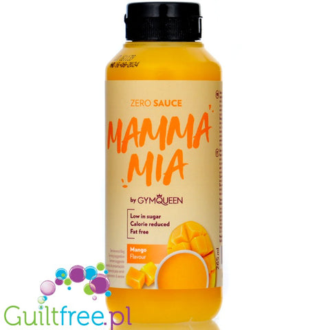 GymQueen Mamma Mia Sauce Mango - niskokaloryczny syrop bez cukru i tłuszczu 25kcal