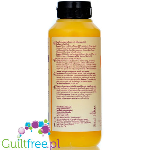 GymQueen Mamma Mia Sauce Mango - niskokaloryczny syrop bez cukru i tłuszczu 25kcal