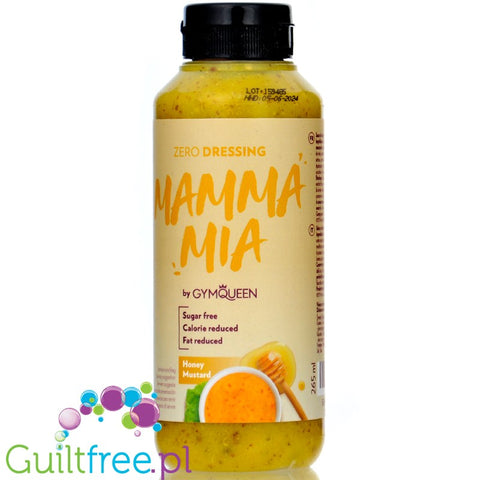 GymQueen Mamma Mia Honey Mustard - sos miodowo-musztardowy bez cukru 63kcal