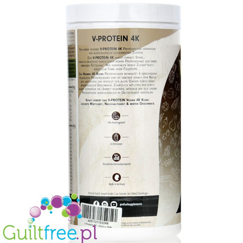 Pro Fuel V-Protein 4K Choco Milk 750g, vegan protein powder